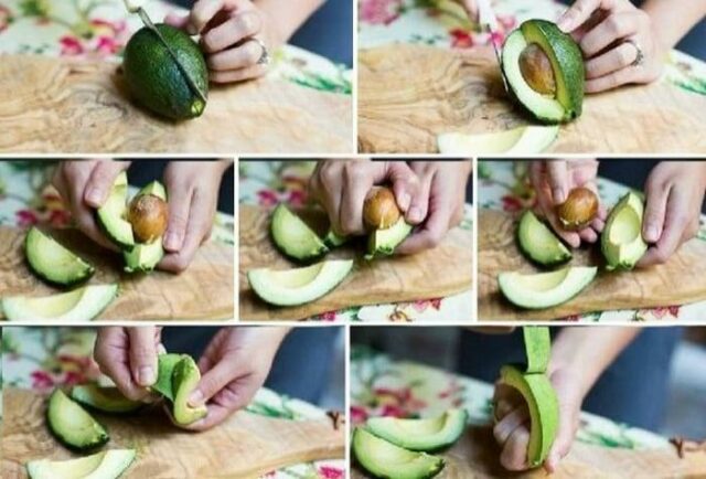 как почистить авокадо