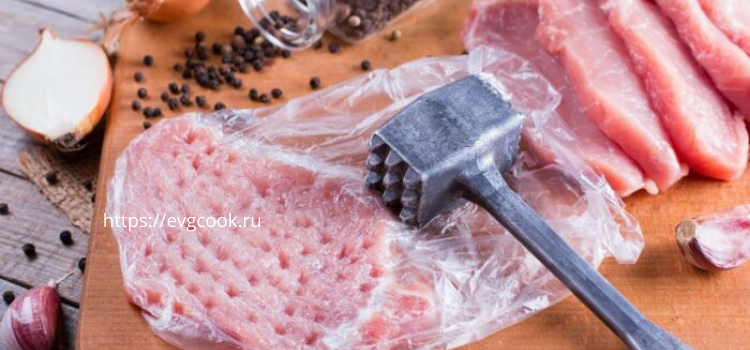 как отбить мясо свинины